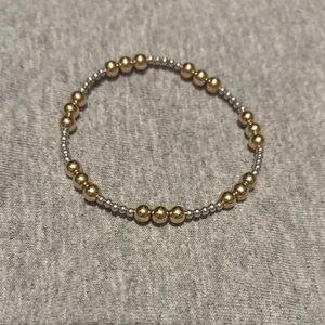 Enewton Gold and Silver Beaded Stretch Bracelet for Women